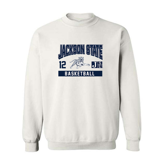 Jackson State - NCAA Men's Basketball : Delyle Williams - Classic Fashion Shersey Crewneck Sweatshirt-0
