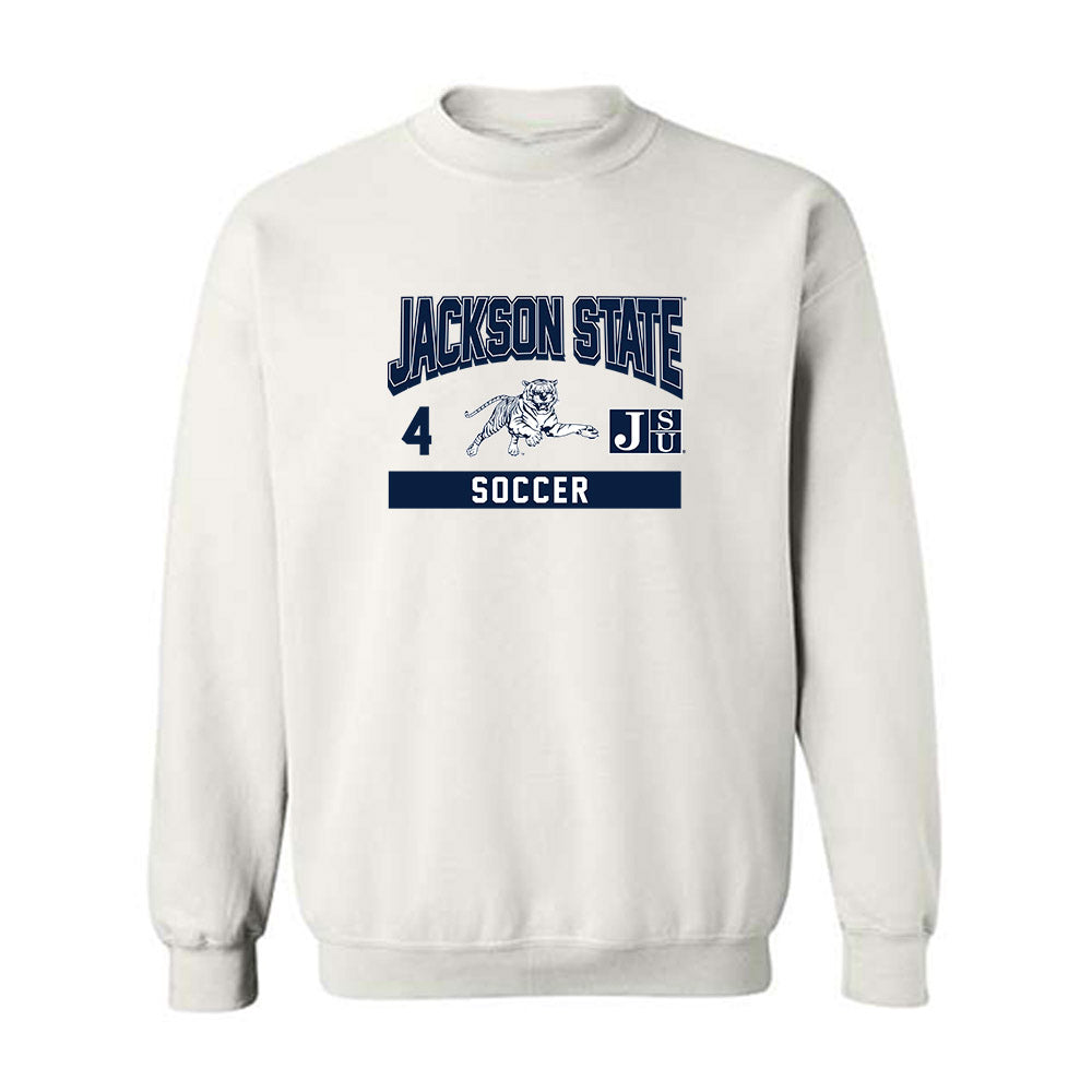 Jackson State - NCAA Women's Soccer : India Wilson - Classic Fashion Shersey Crewneck Sweatshirt-0
