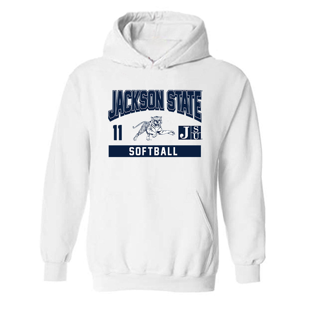 Jackson State - NCAA Softball : Nakayla Williams - Classic Fashion Shersey Hooded Sweatshirt-0