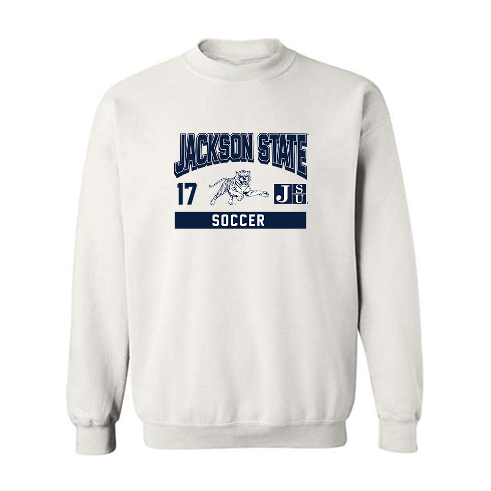 Jackson State - NCAA Women's Soccer : Asia Wilson - Classic Fashion Shersey Crewneck Sweatshirt-0