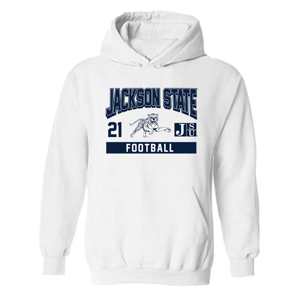 Jackson State - NCAA Football : Desmond Moultrie - Classic Fashion Shersey Hooded Sweatshirt-0