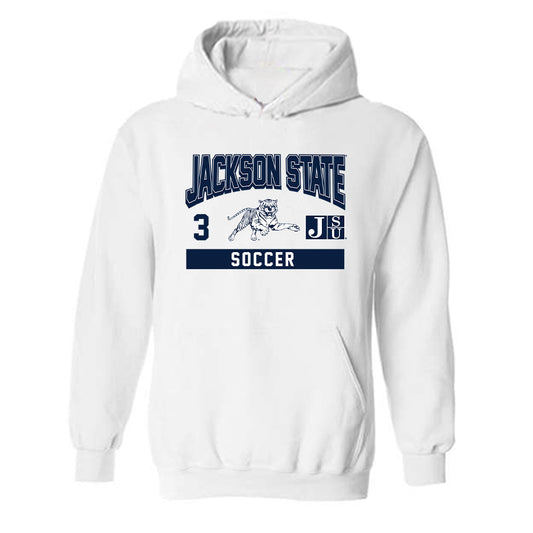 Jackson State - NCAA Women's Soccer : Kianah Farmer - Classic Fashion Shersey Hooded Sweatshirt-0