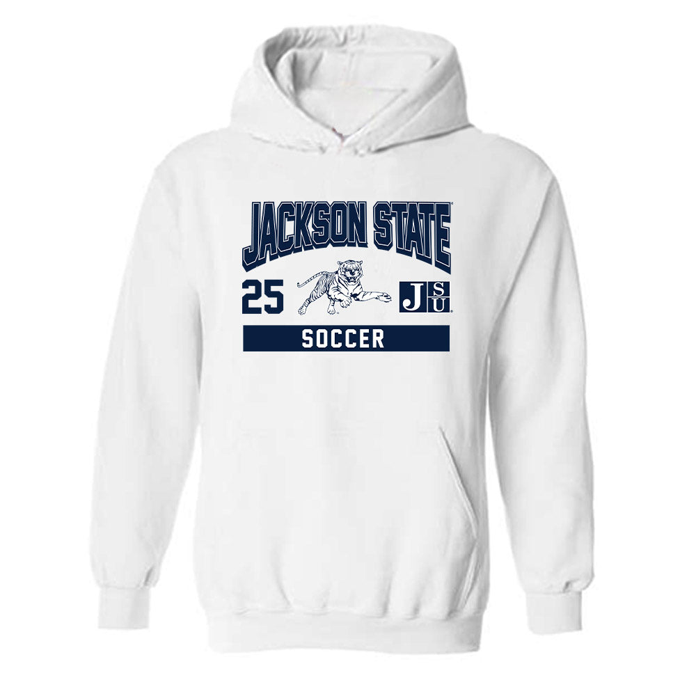 Jackson State - NCAA Women's Soccer : Cora Kmiec - Classic Fashion Shersey Hooded Sweatshirt-0