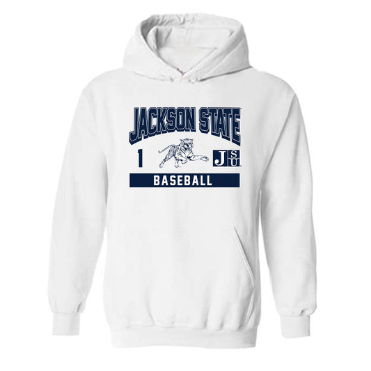 Jackson State - NCAA Baseball : TJ Wilson - Classic Fashion Shersey Hooded Sweatshirt-0