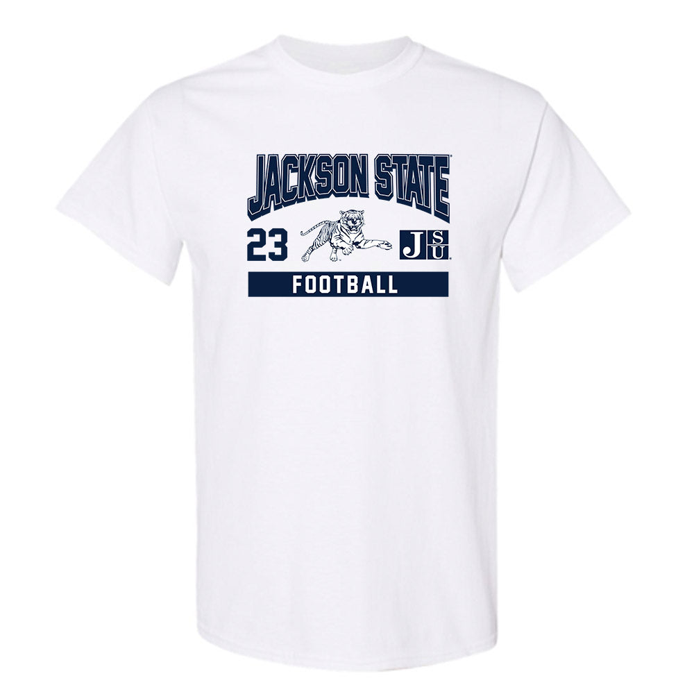 Jackson State - NCAA Football : Cameron Onyebuagu - Classic Fashion Shersey T-Shirt-0