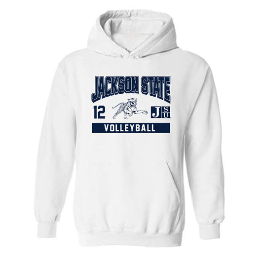 Jackson State - NCAA Women's Volleyball : Cierra Gilbert - Classic Fashion Shersey Hooded Sweatshirt-0