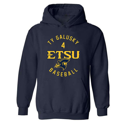 East Tennessee State - NCAA Baseball : Ty Galusky - Classic Fashion Shersey Hooded Sweatshirt-0