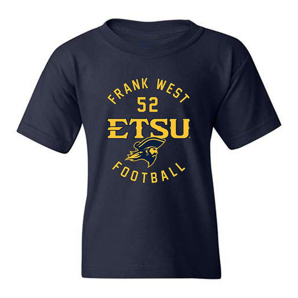East Tennessee State - NCAA Football : Frank West - Classic Fashion Shersey Youth T-Shirt-0