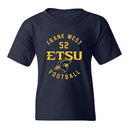 East Tennessee State - NCAA Football : Frank West - Classic Fashion Shersey Youth T-Shirt-0