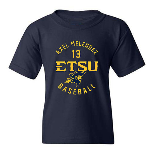 East Tennessee State - NCAA Baseball : Axel Melendez - Classic Fashion Shersey Youth T-Shirt-0