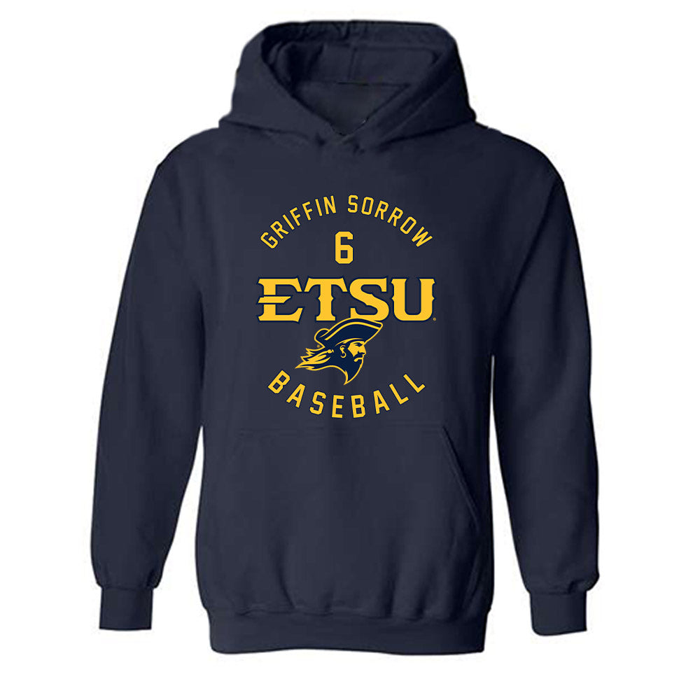 East Tennessee State - NCAA Baseball : Griffin Sorrow - Classic Fashion Shersey Hooded Sweatshirt-0