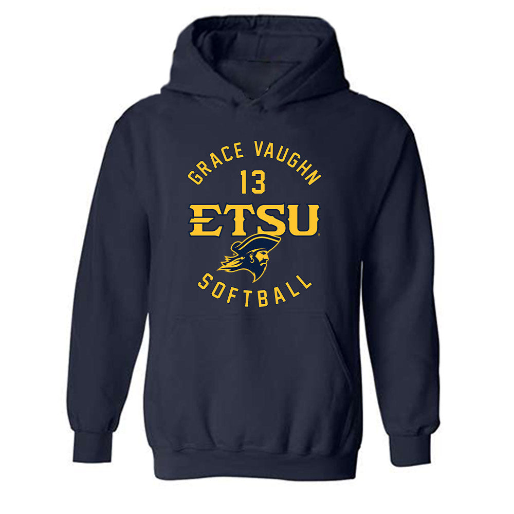 East Tennessee State - NCAA Softball : Grace Vaughn - Classic Fashion Shersey Hooded Sweatshirt-0