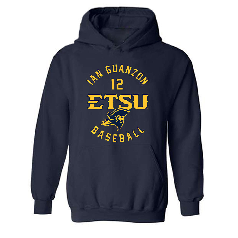 East Tennessee State - NCAA Baseball : Ian Guanzon - Classic Fashion Shersey Hooded Sweatshirt-0
