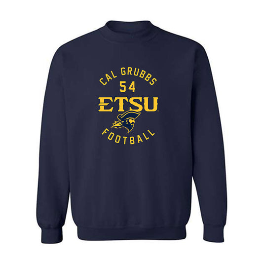 East Tennessee State - NCAA Football : Cal Grubbs - Classic Fashion Shersey Crewneck Sweatshirt-0