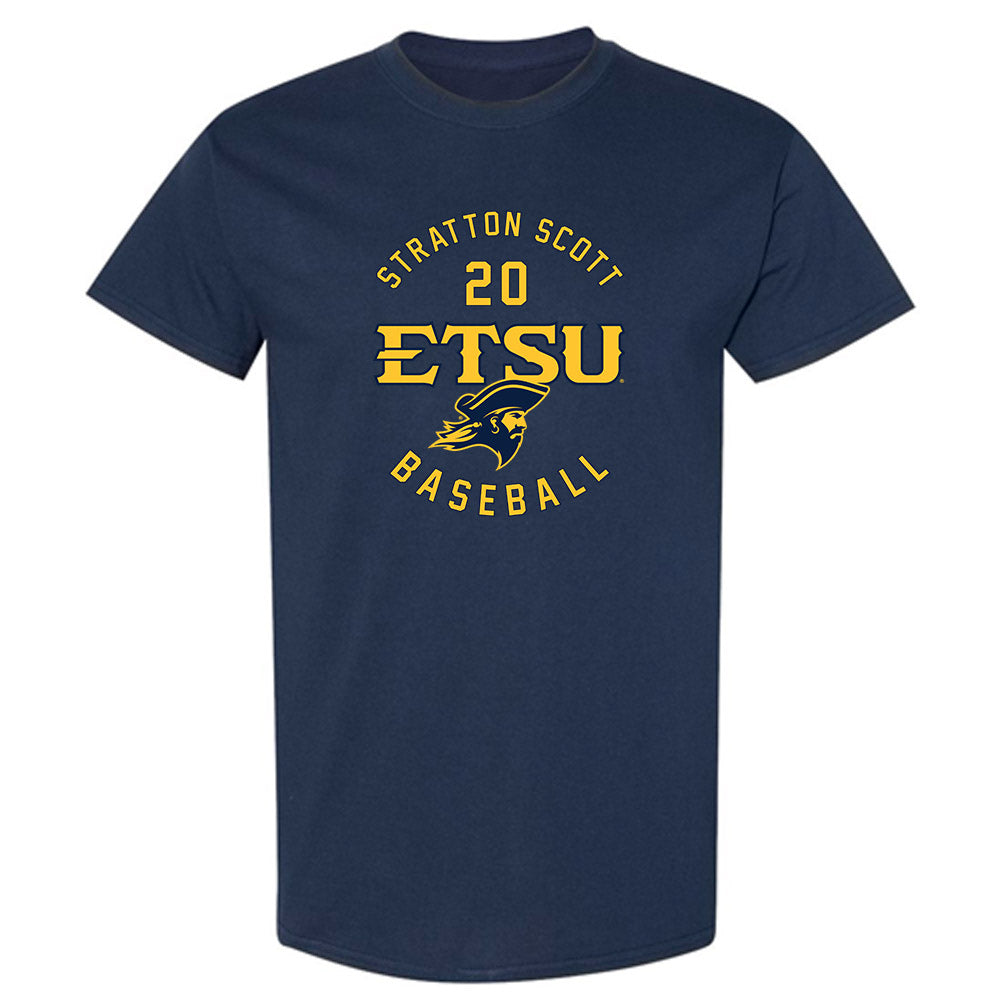 East Tennessee State - NCAA Baseball : Stratton Scott - Classic Fashion Shersey T-Shirt-0