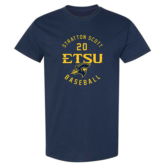 East Tennessee State - NCAA Baseball : Stratton Scott - Classic Fashion Shersey T-Shirt-0