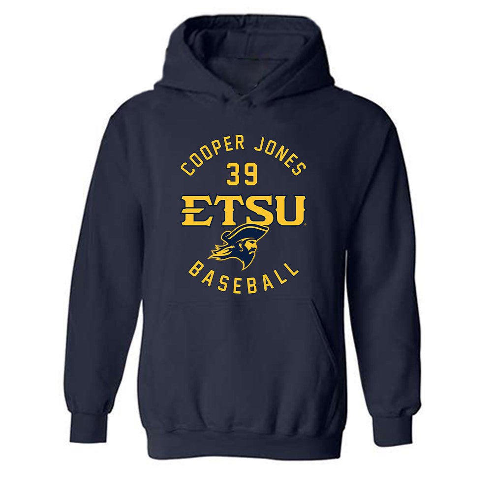 East Tennessee State - NCAA Baseball : Cooper Jones - Classic Fashion Shersey Hooded Sweatshirt-0