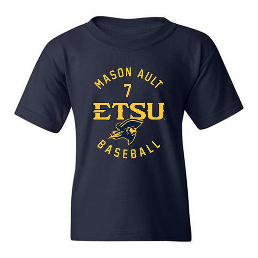 East Tennessee State - NCAA Baseball : Mason Ault - Classic Fashion Shersey Youth T-Shirt-0