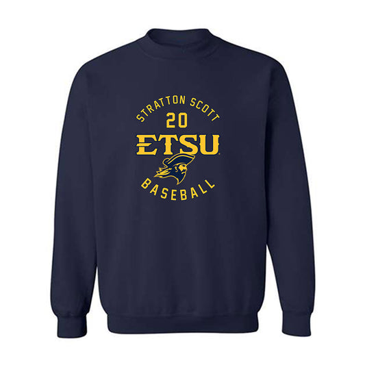 East Tennessee State - NCAA Baseball : Stratton Scott - Classic Fashion Shersey Crewneck Sweatshirt-0