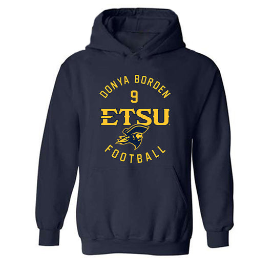 East Tennessee State - NCAA Football : Donya Borden - Classic Fashion Shersey Hooded Sweatshirt-0