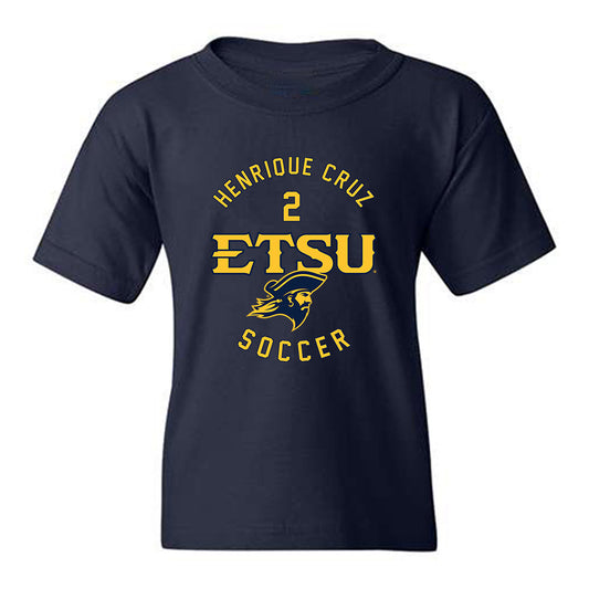 East Tennessee State - NCAA Men's Soccer : Henrique Cruz - Classic Fashion Shersey Youth T-Shirt-0