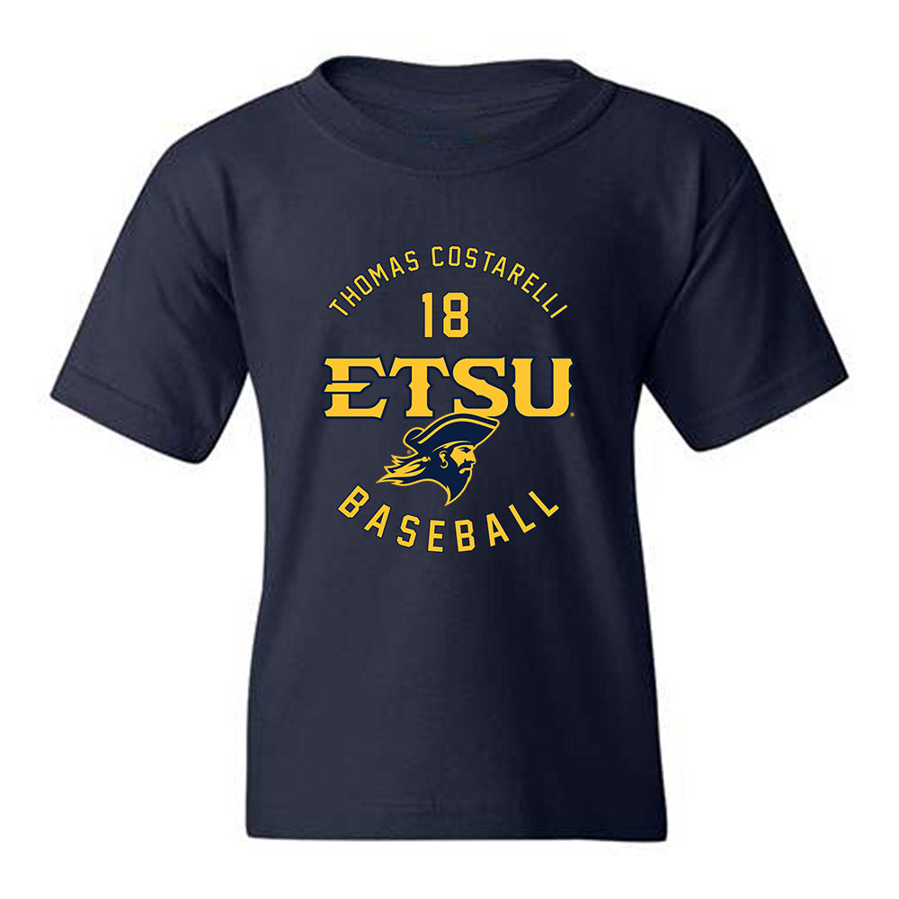 East Tennessee State - NCAA Baseball : Thomas Costarelli - Classic Fashion Shersey Youth T-Shirt-0