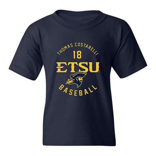 East Tennessee State - NCAA Baseball : Thomas Costarelli - Classic Fashion Shersey Youth T-Shirt-0
