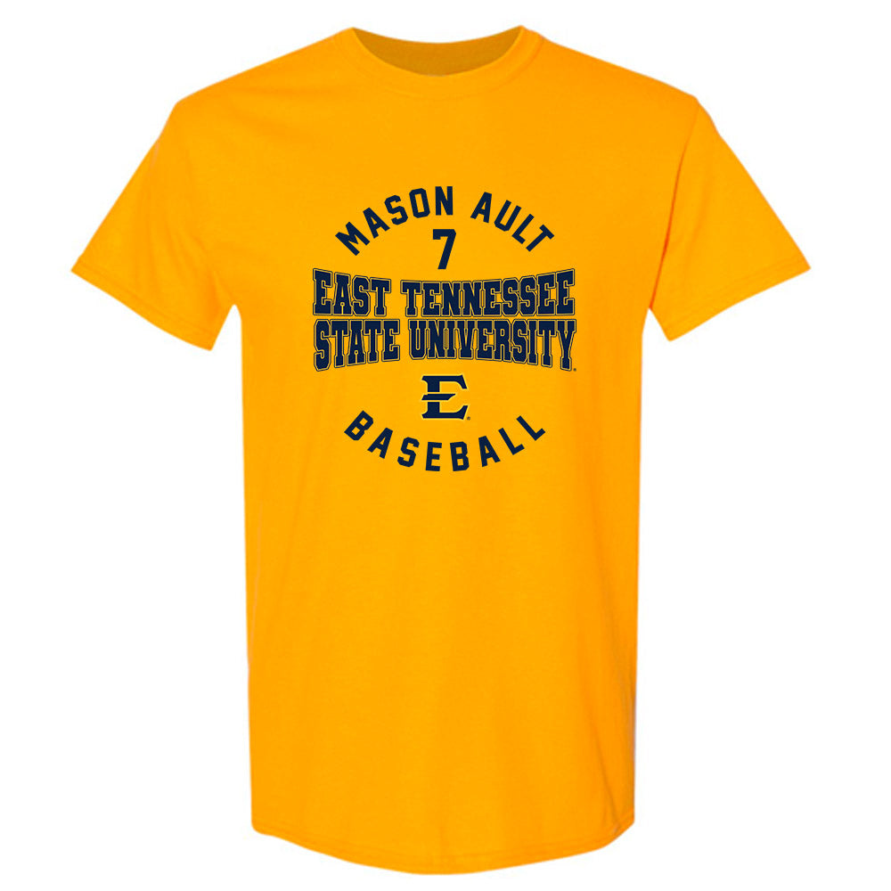 East Tennessee State - NCAA Baseball : Mason Ault - Classic Fashion Shersey T-Shirt-0
