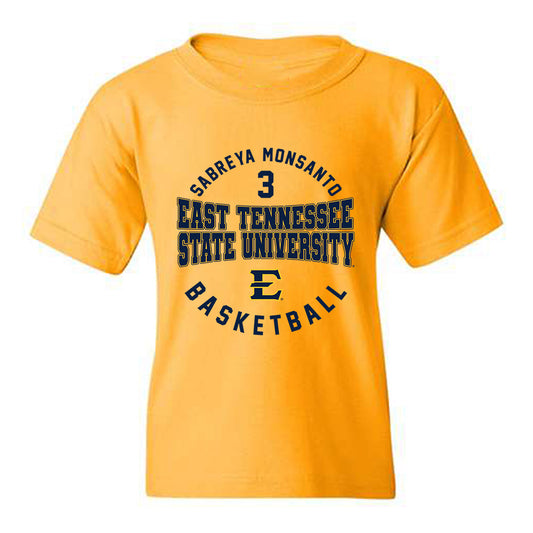 East Tennessee State - NCAA Women's Basketball : SaBreya Monsanto - Classic Fashion Shersey Youth T-Shirt-0
