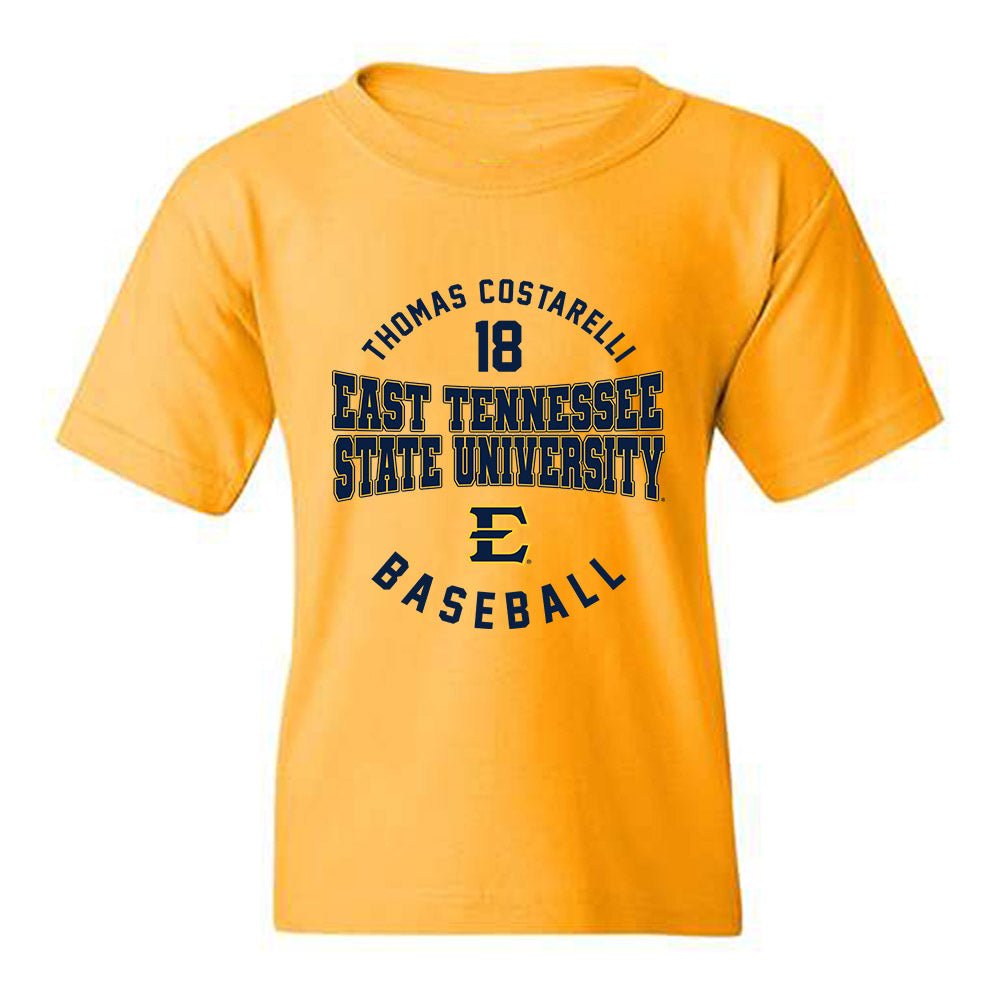 East Tennessee State - NCAA Baseball : Thomas Costarelli - Classic Fashion Shersey Youth T-Shirt-0