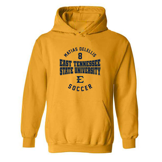 East Tennessee State - NCAA Men's Soccer : Matias Delellis - Classic Fashion Shersey Hooded Sweatshirt-0