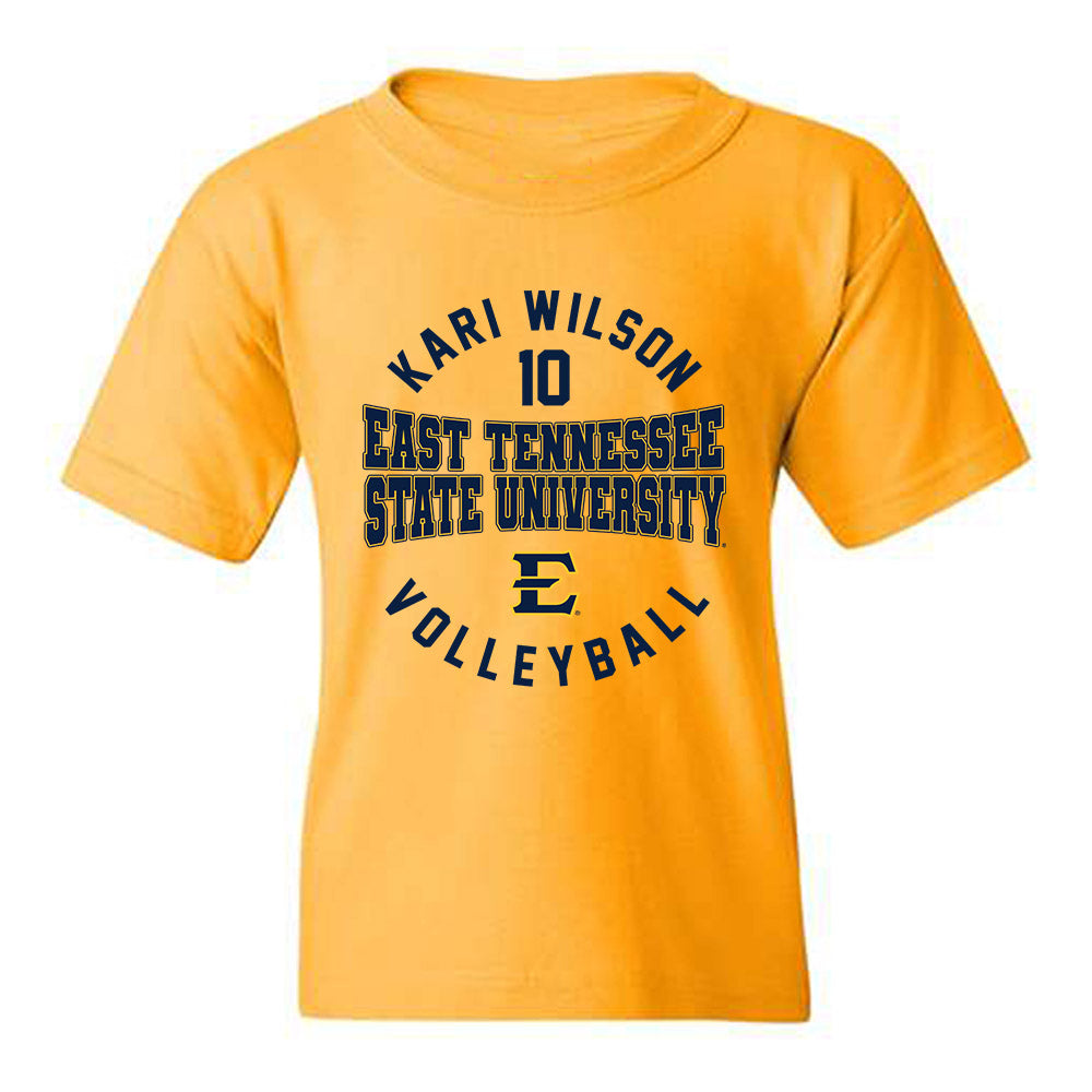 East Tennessee State - NCAA Women's Volleyball : kari wilson - Classic Fashion Shersey Youth T-Shirt-0