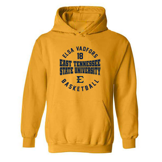 East Tennessee State - NCAA Women's Basketball : Elsa Vadfors - Classic Fashion Shersey Hooded Sweatshirt-0