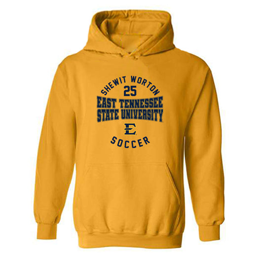 East Tennessee State - NCAA Men's Soccer : Shewit Worton - Classic Fashion Shersey Hooded Sweatshirt-0