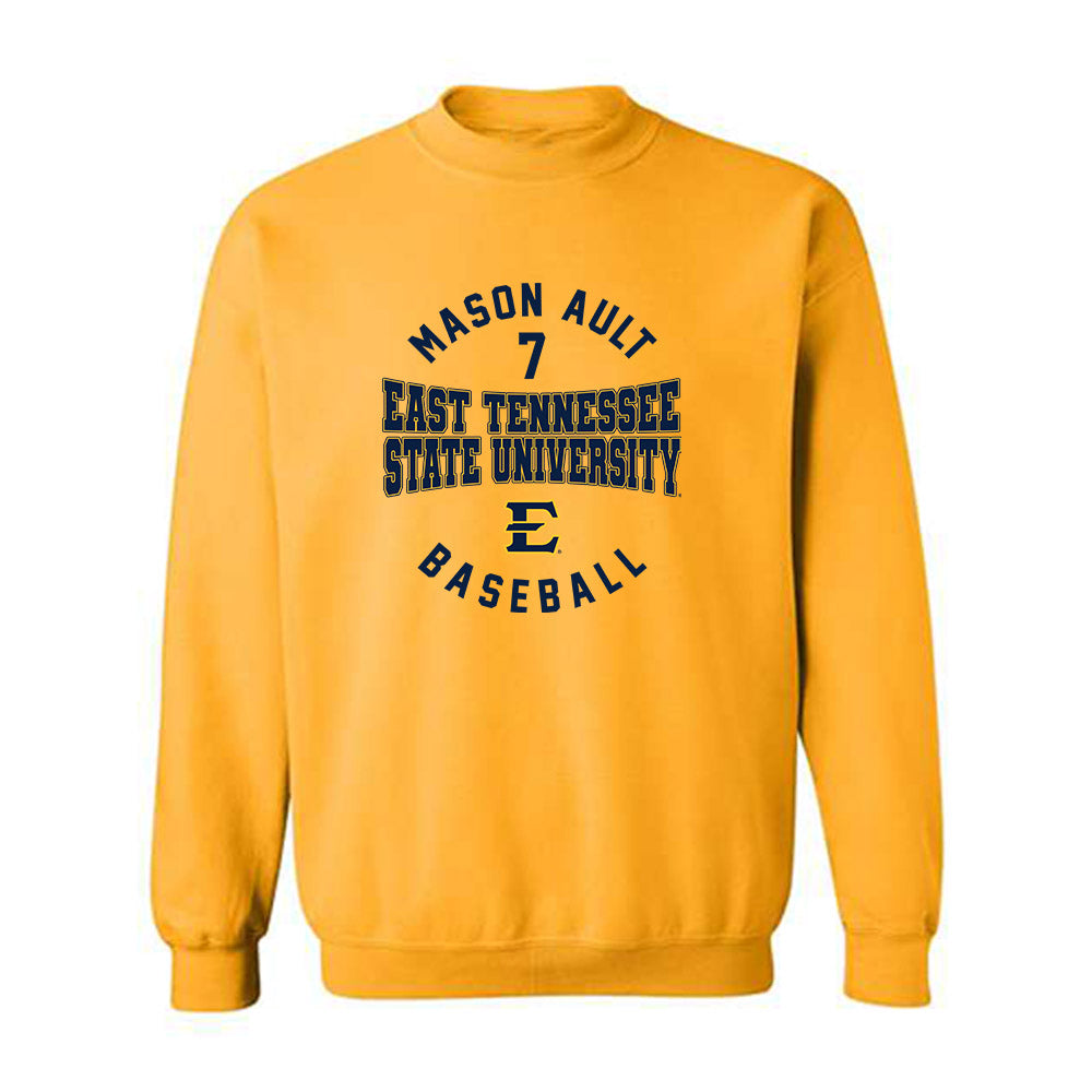 East Tennessee State - NCAA Baseball : Mason Ault - Classic Fashion Shersey Crewneck Sweatshirt-0