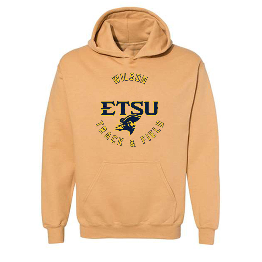 East Tennessee State - NCAA Men's Track & Field : Jack Wilson - Classic Fashion Shersey Hooded Sweatshirt-0