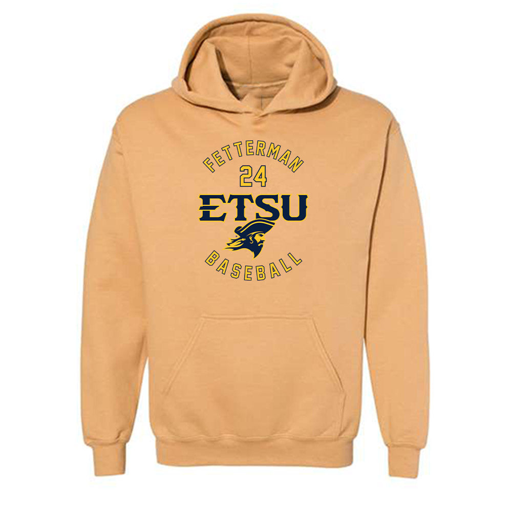 East Tennessee State - NCAA Baseball : Tyler Fetterman - Classic Fashion Shersey Hooded Sweatshirt-0
