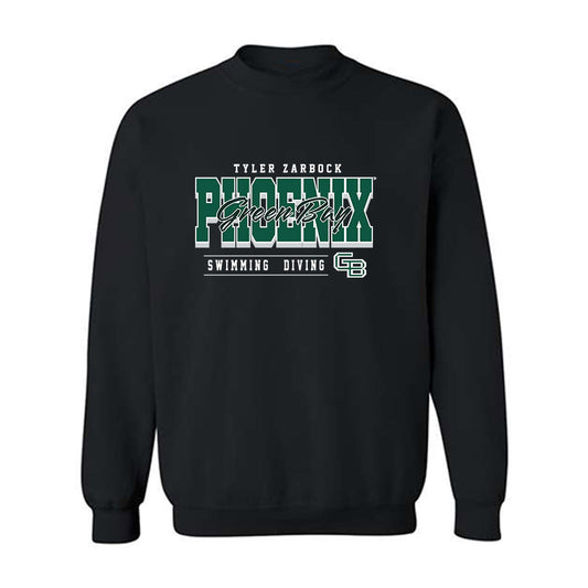 UW Green Bay - NCAA Men's Swimming & Diving : Tyler Zarbock - Classic Fashion Shersey Crewneck Sweatshirt-0
