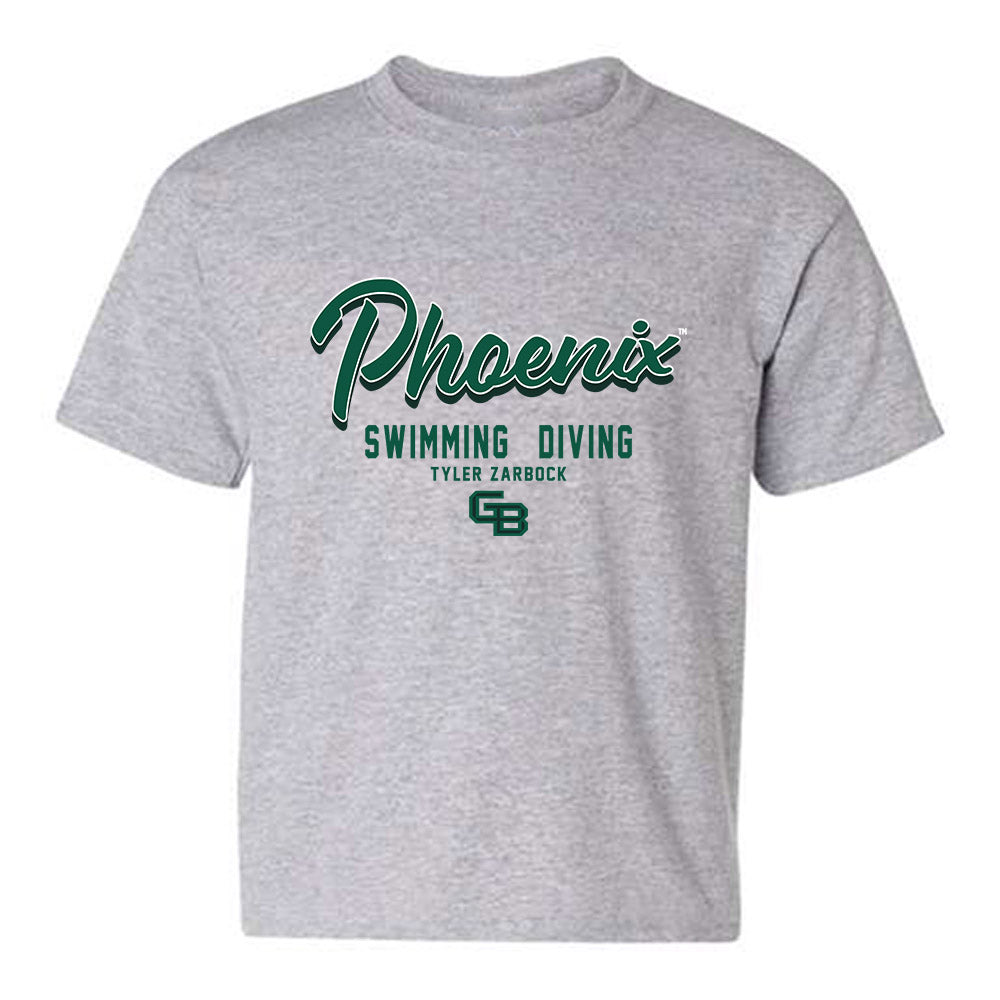 UW Green Bay - NCAA Men's Swimming & Diving : Tyler Zarbock - Classic Fashion Shersey Youth T-Shirt-0