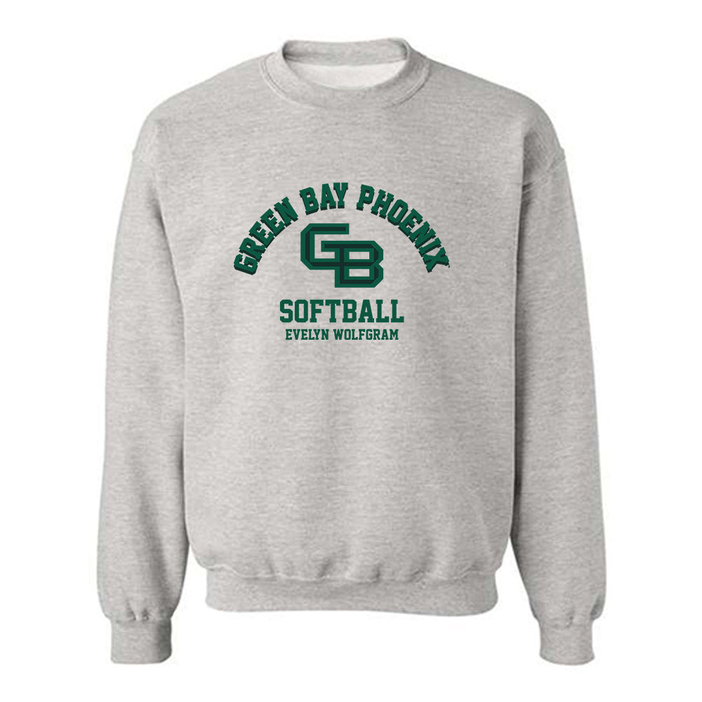  - NCAA Softball : Evelyn Wolfgram - Classic Fashion Shersey Crewneck Sweatshirt-0