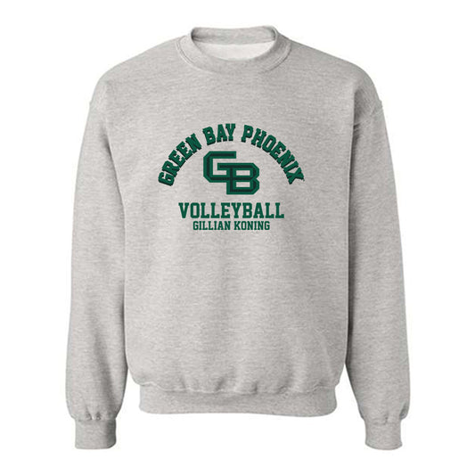 UW Green Bay - NCAA Women's Volleyball : Gillian Koning - Classic Fashion Shersey Crewneck Sweatshirt-0