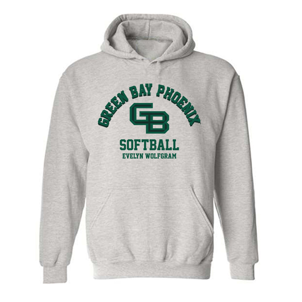  - NCAA Softball : Evelyn Wolfgram - Classic Fashion Shersey Hooded Sweatshirt-0