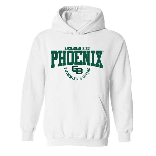 UW Green Bay - NCAA Men's Swimming & Diving : Zachariah King - Classic Fashion Shersey Hooded Sweatshirt-0