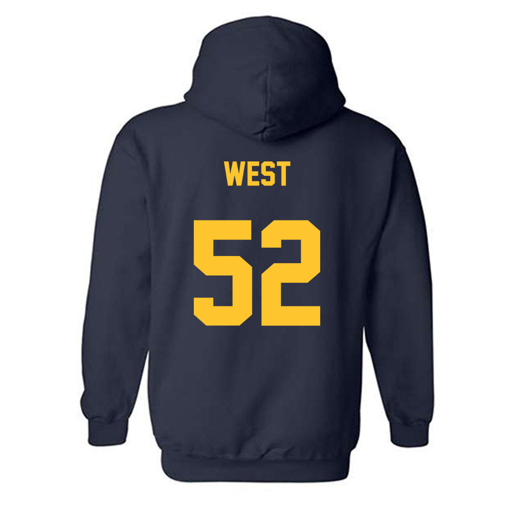 East Tennessee State - NCAA Football : Frank West - Classic Shersey Hooded Sweatshirt-1