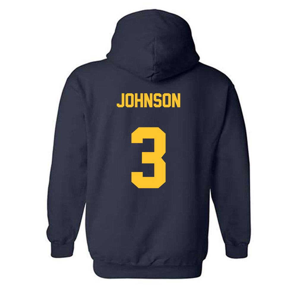 East Tennessee State - NCAA Football : Jarvis Johnson - Classic Shersey Hooded Sweatshirt-1