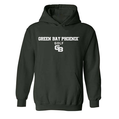 UW Green Bay - NCAA Women's Golf : Pink Mangan - Classic Shersey Hooded Sweatshirt-0