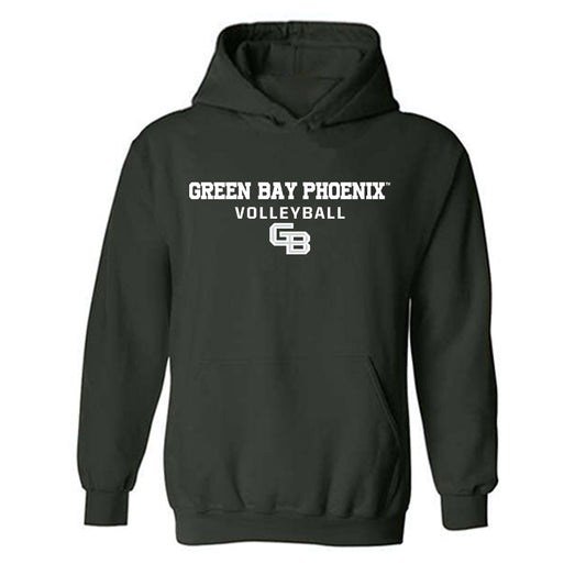 UW Green Bay - NCAA Women's Volleyball : Gillian Koning - Classic Shersey Hooded Sweatshirt-0