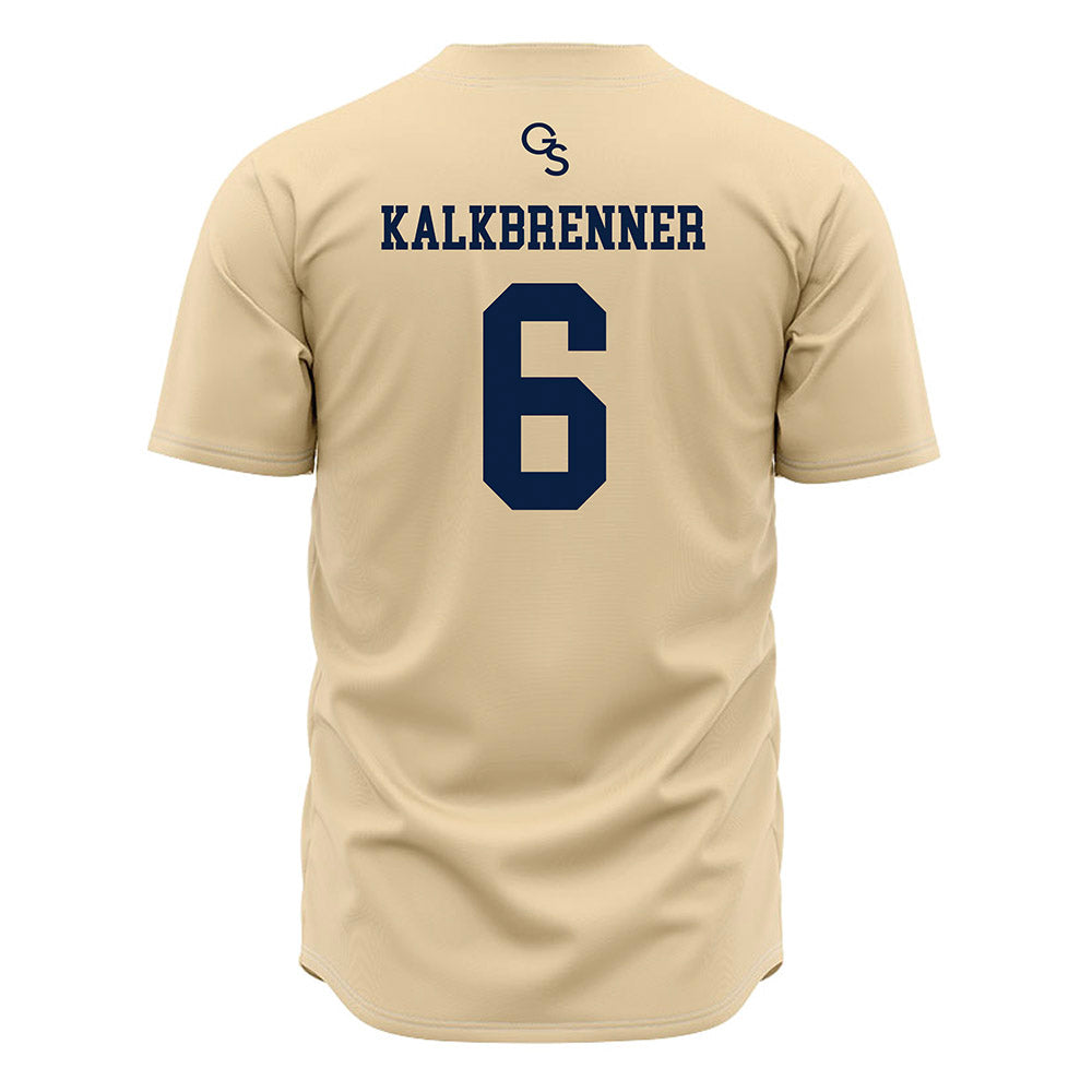 Georgia Southern - NCAA Baseball : Craig Kalkbrenner - Cream Jersey-1
