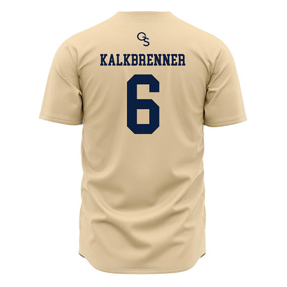 Georgia Southern - NCAA Baseball : Craig Kalkbrenner - Cream Jersey-1