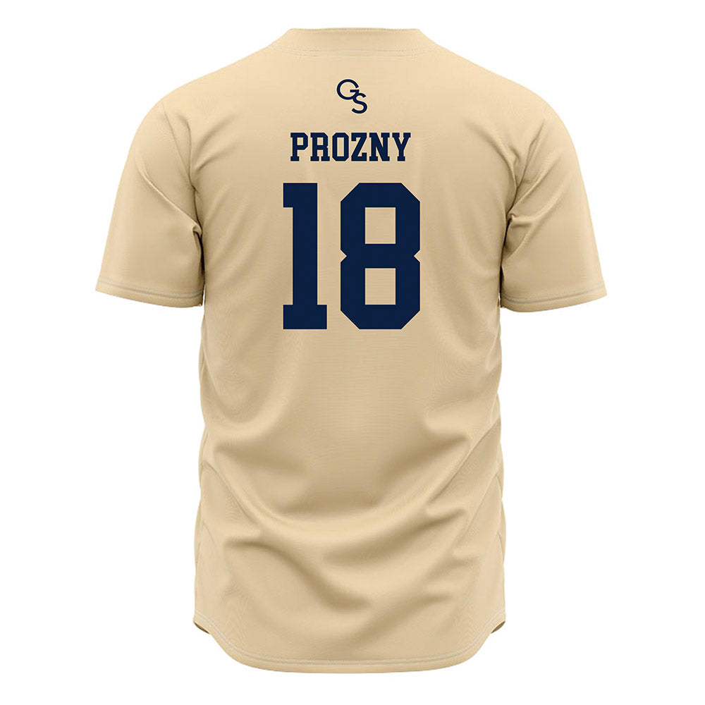 Georgia Southern - NCAA Baseball : Max Prozny - Cream Jersey-1